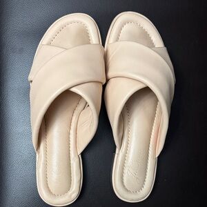 J. Crew Beige Women's Crisscross Mules